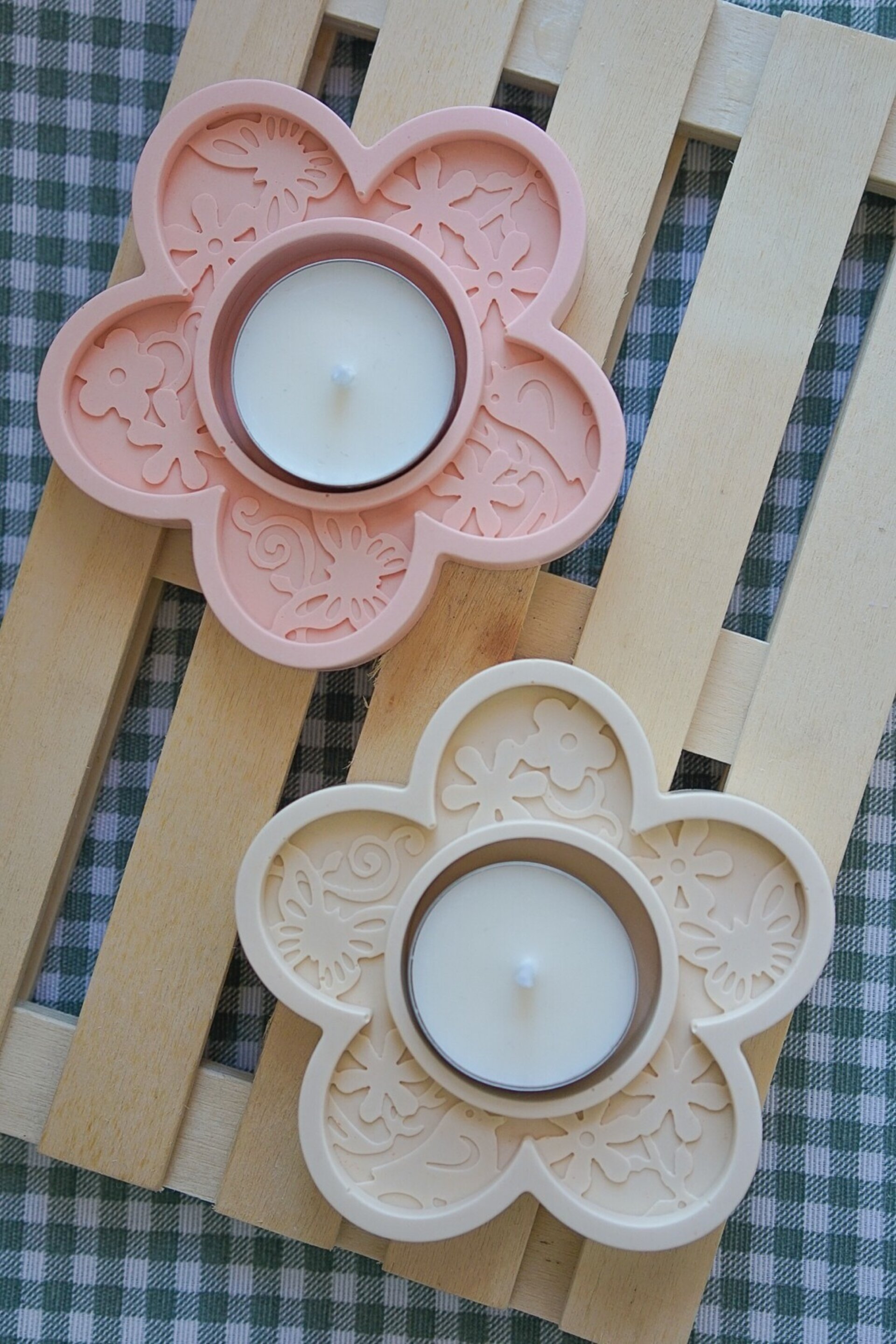 Porta velas “Florecilla” - 2